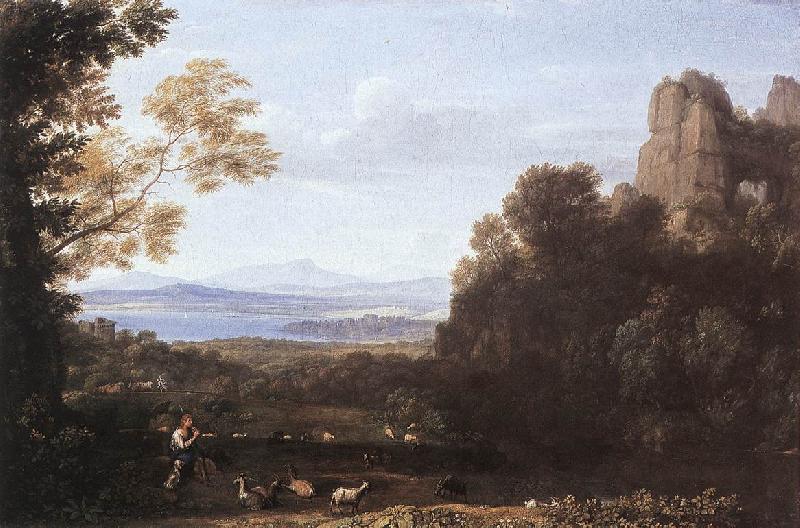 Claude Lorrain Landscape with Apollo and Mercury France oil painting art